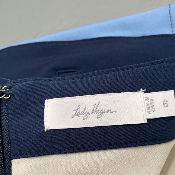 Lady Hagen Size 6 Short Colorblock Skort Skirt Attached Shorts Sporty Preppy - Picture 7 of 11